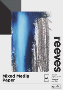 REEVES A4 MIXED MEDIA PAD 200GSM