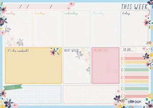 CARPE DIEM DITZY FLORAL WEEKLY PLANNER