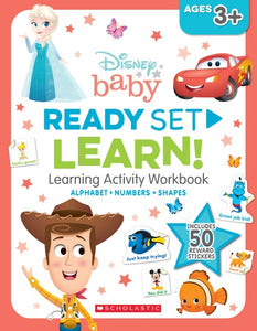 DISNEY BABY: READY, SET, LEARN! LEARNING ACTIVITY WORKBOOK AGES 3+