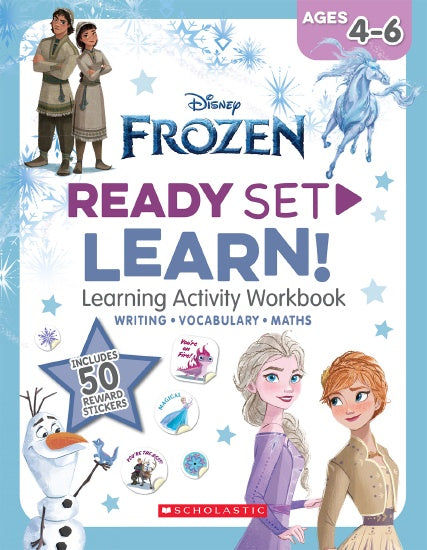 DISNEY FROZEN: READY, SET, LEARN! LEARNING ACTIVITY WORKBOOK AGES 4-6