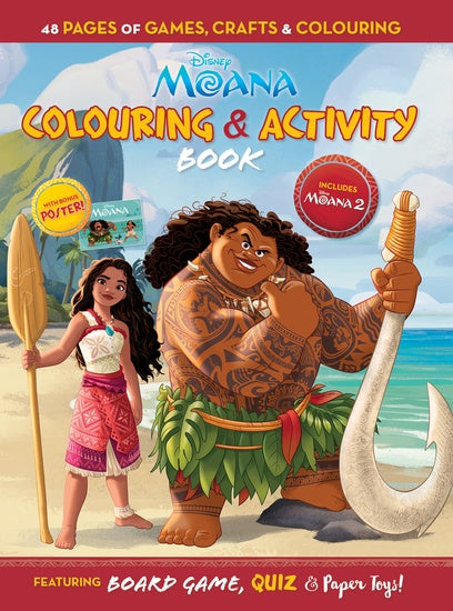 MOANA COLOURING & ACTIVITY BOOK