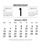 2025 DESK CALENDAR REFILL 13H TOP OPENING