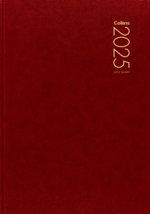 2025 COLLINS DIARY A52 RED 2 DAYS PER PAGE