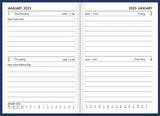 2025 COLLINS DIARY A72PP POCKET SOFTCOVER WITH PENCIL NAVY 2 DAYS PER PAGE