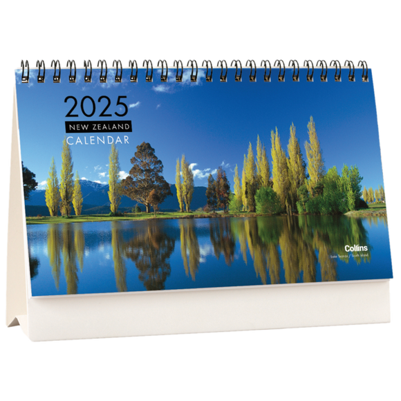 2025 DESK CALENDAR COLLINS NZ PICTORIAL