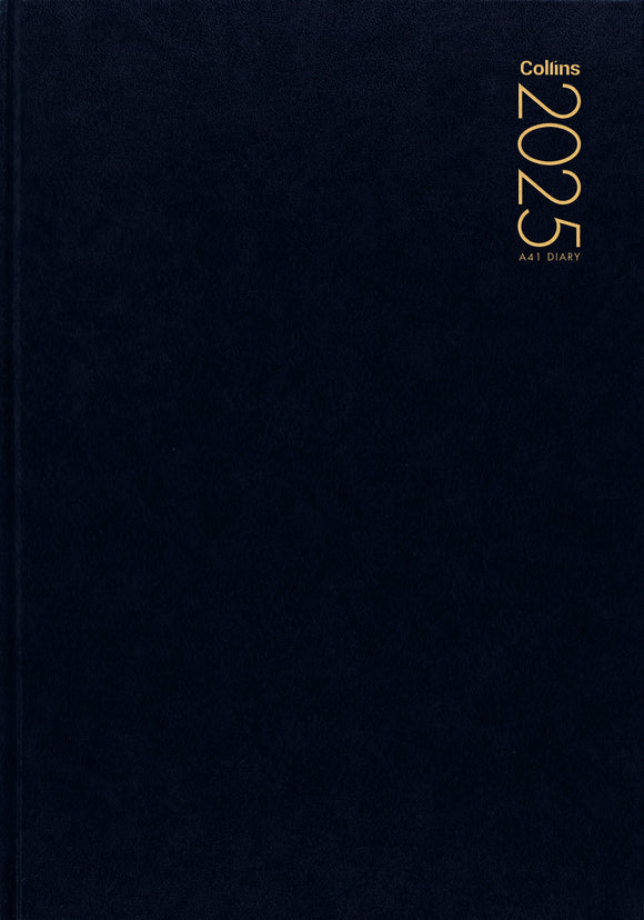 2025 COLLINS DIARY A41 BLACK DAY TO A PAGE