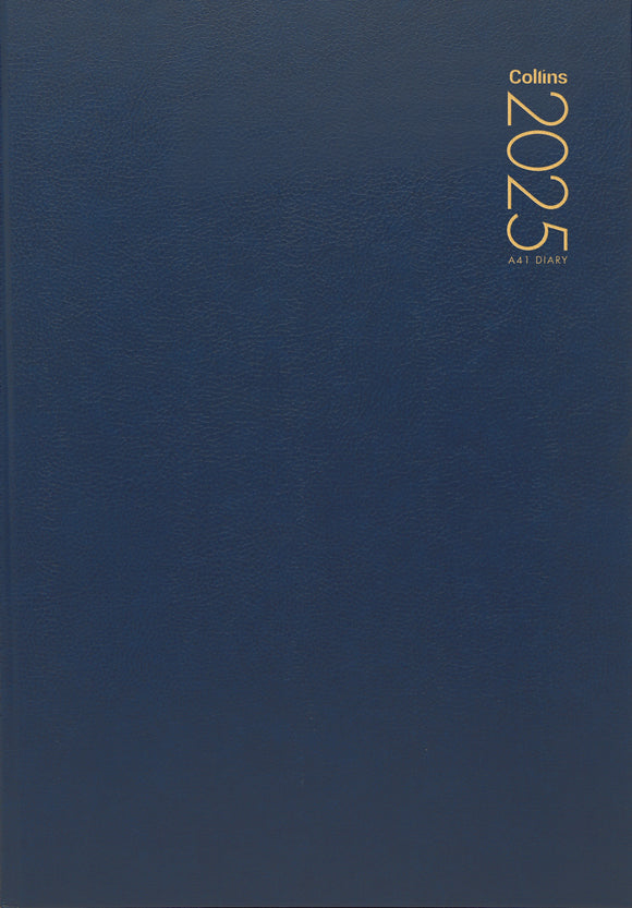 2025 COLLINS DIARY A41 NAVY DAY TO A PAGE