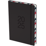 2025 COLLINS DIARY A51 COLOURED EDGE BLACK DAY TO A PAGE