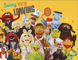 FAREWELL CARD SORRY YOU'RE LEAVING MUPPETS