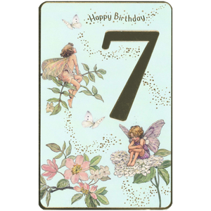 BIRTHDAY CARD 7TH FLOWER FAIRIES