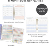 2025  DIARY DO IT ALL A5 PLANNER BELLA FLORA - 17 MONTHS