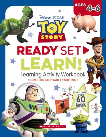 TOY STORY: READY, SET, LEARN! LEARNING ACTIVITY WORKBOOK AGES 4-6