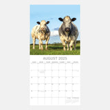 2025 CALENDAR COWS SQUARE