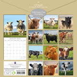 2025 CALENDAR COWS SQUARE