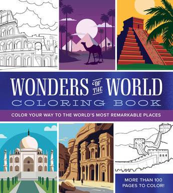 WONDERS OF THE WORLD COLOURING BOOK