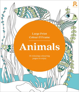 LARGE PRINT COLOUR & FRAME: ANIMALS