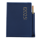 2025 COLLINS DIARY A72PP POCKET SOFTCOVER WITH PENCIL NAVY 2 DAYS PER PAGE