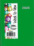 2025 POCKET DIARY WITH PENCIL A7 WEEK-TO-VIEW ASSORTED