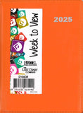 2025 POCKET DIARY WITH PENCIL A7 WEEK-TO-VIEW ASSORTED