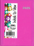 2025 POCKET DIARY WITH PENCIL A7 WEEK-TO-VIEW ASSORTED