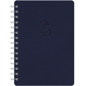 2025 DIARY AGATHA WEEKLY/MONTHLY PLANNER OXFORD BLUE - 17 MONTHS