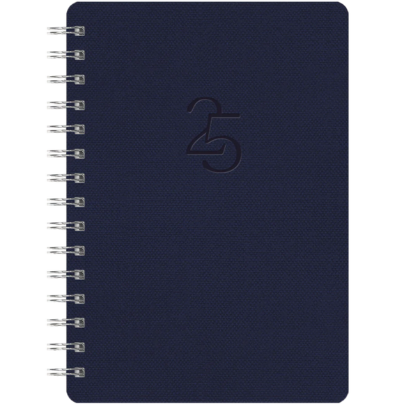 2025 DIARY AGATHA WEEKLY/MONTHLY PLANNER OXFORD BLUE - 17 MONTHS