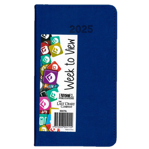 2025 DIARY B6 BECALL BLUE WEEK-TO-VIEW