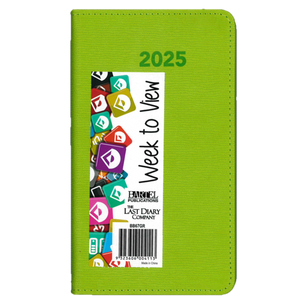 2025 DIARY B6 BECALL GREEN WEEK-TO-VIEW