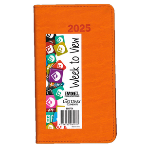 2025 DIARY B6 BECALL ORANGE WEEK-TO-VIEW