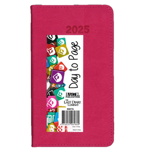 2025 DIARY B6 BECALL HOT PINK DAY-TO-A-PAGE