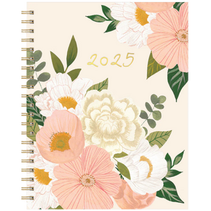 2025 DIARY XL SPIRAL PLANNER BELLA FLORA - 17 MONTHS