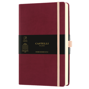 AQUARELA MEDIUM RULED NOTEBOOK BLACK CHERRY