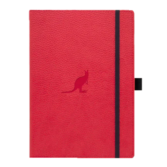 RED KANGAROO A5+ DOTTED WILDLIFE NOTEBOOK