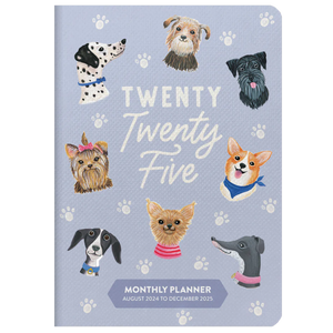 2025 MONTHLY POCKET PLANNER DOGGONE CUTE - 17 MONTHS