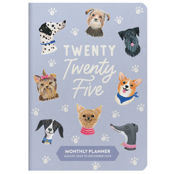 2025 MONTHLY POCKET PLANNER DOGGONE CUTE - 17 MONTHS