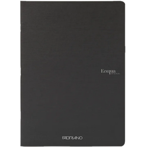 ECOQUA ORIGINAL RULED A4 NOTEBOOK - BLACK