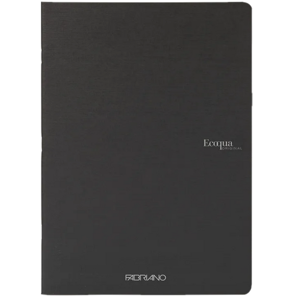 ECOQUA ORIGINAL RULED A4 NOTEBOOK - BLACK