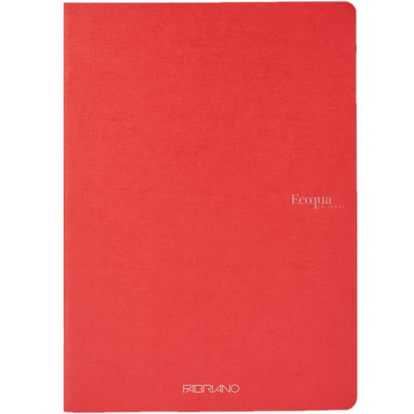 ECOQUA ORIGINAL RULED A4 NOTEBOOK - RASPBERRY