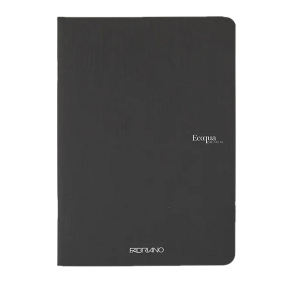 ECOQUA ORIGINAL RULED A5 NOTEBOOK - BLACK