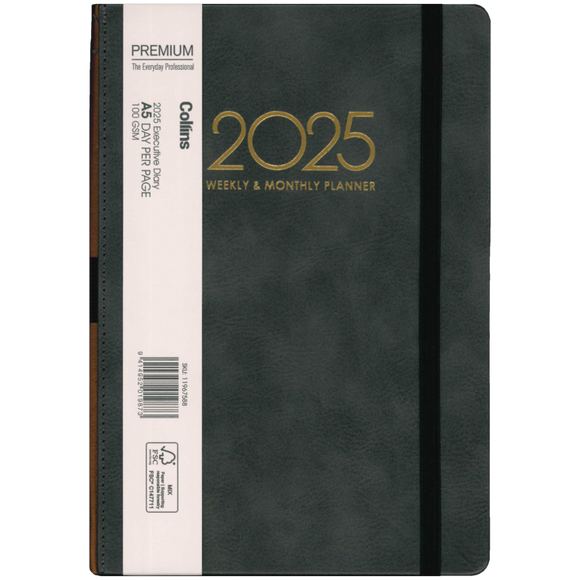 2025 COLLINS DIARY A51 EXECUTIVE DAILY/MONTHLY PLANNER