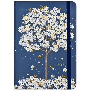 2025 DIARY COMPACT FALLING BLOSSOMS 16-MONTH WEEKLY PLANNER