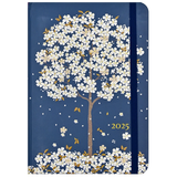 2025 DIARY COMPACT FALLING BLOSSOMS 16-MONTH WEEKLY PLANNER