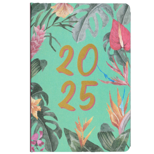 2025 DIARY A5 TROPICAL DAY TO A PAGE