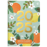 2025 MONTHLY POCKET PLANNER FRUIT & FLORA - 17 MONTHS