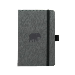 GREY ELEPHANT A6 DOTTED WILDLIFE NOTEBOOK