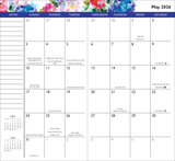 2025-26 MONTHLY POCKET PLANNER HYDRANGEAS - 2 YEARS