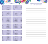 2025-26 MONTHLY POCKET PLANNER HYDRANGEAS - 2 YEARS