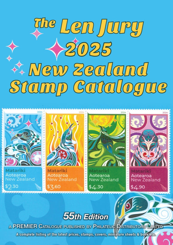 THE LEN JURY 2025 NEW ZEALAND STAMP CATALOGUE