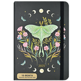 2025 DIARY COMPACT LUNA MOTH 16-MONTH WEEKLY PLANNER