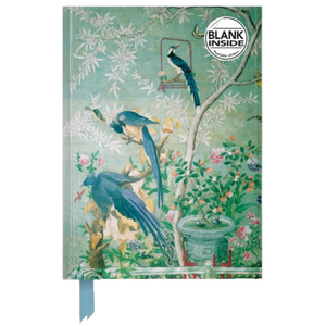 JOHN JAMES AUDUBON'S A PAIR OF MAGPIES BLANK  A5 FOILED JOURNAL